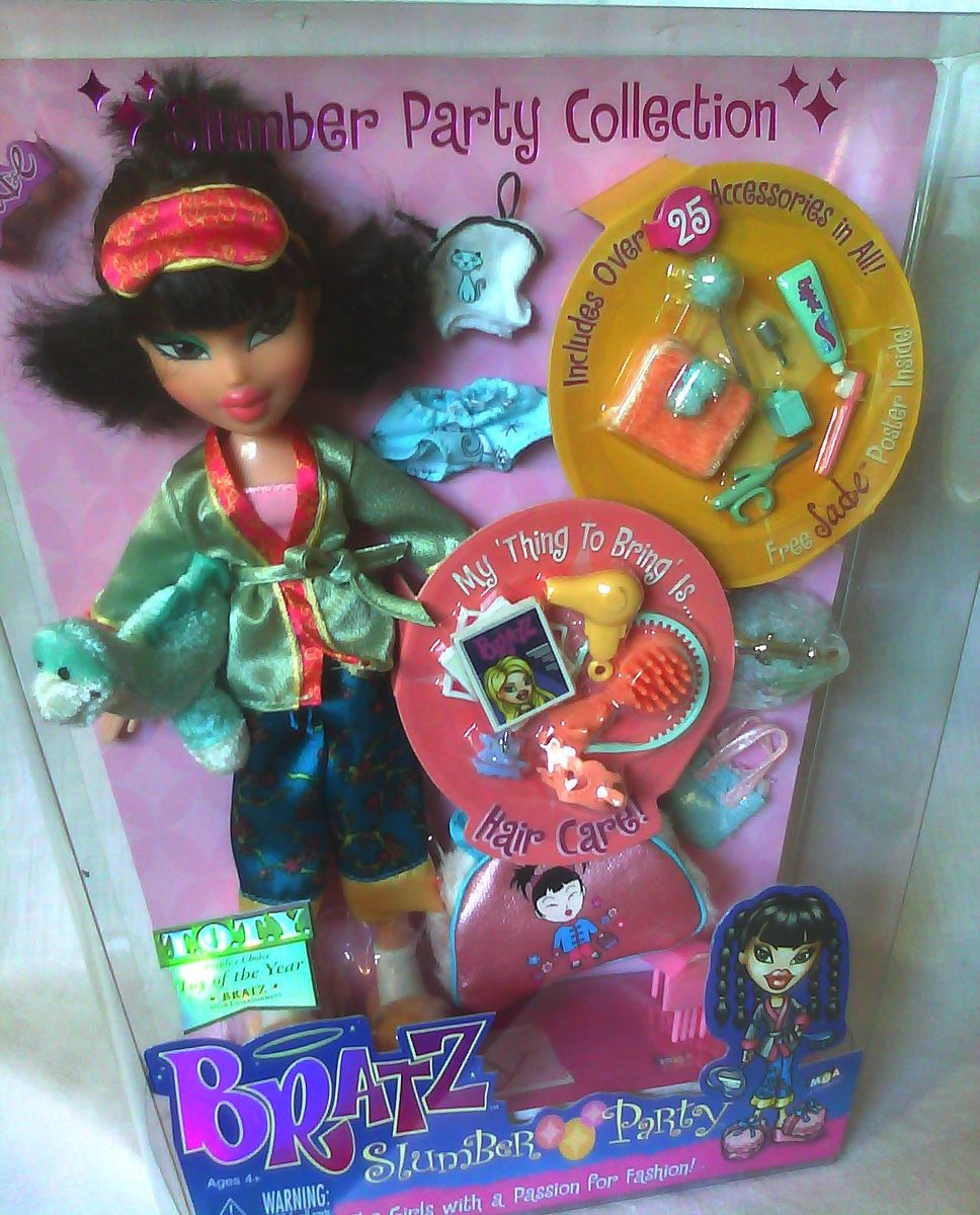 2002 Bratz Slumber Party Jade Fashion Doll New