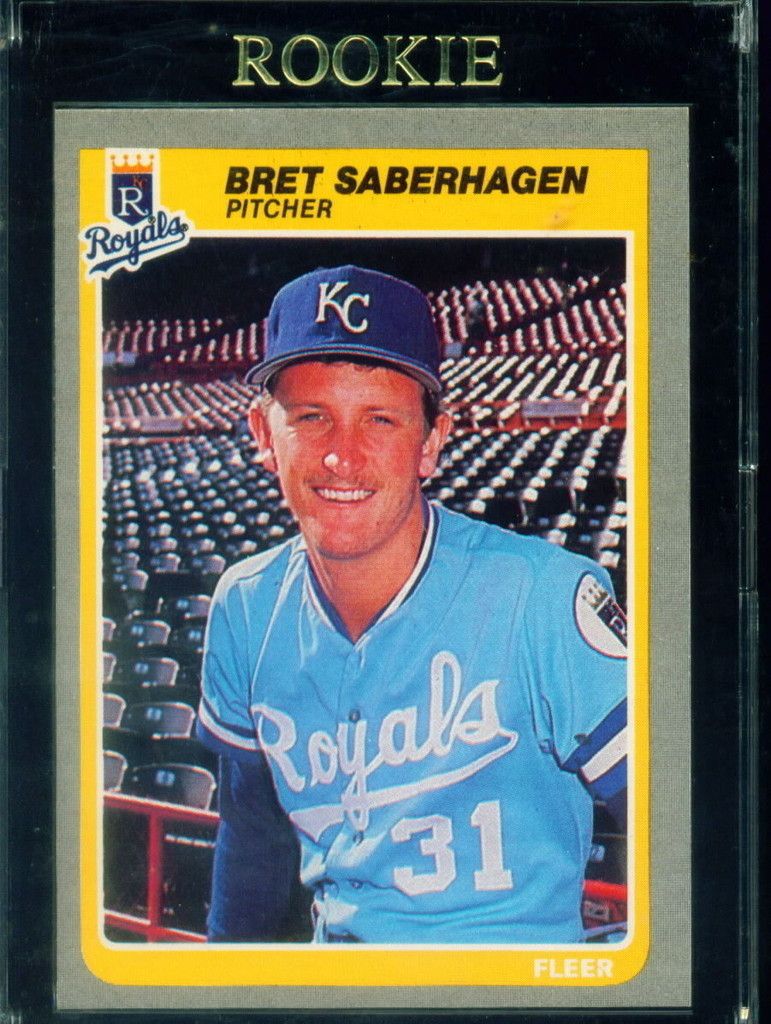 1985 Fleer Bret Saberhagen 212 Royals Rookie RC NMMT