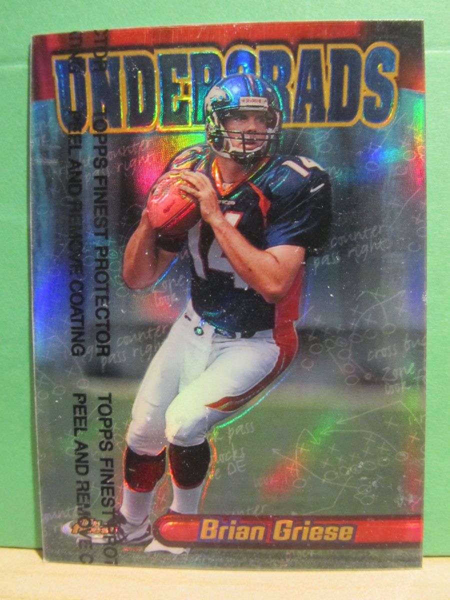 1998 Topps Finest Brian Griese Rookie Refractor U18 Chicago Bears NM 