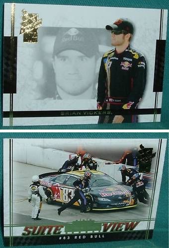  2007 VIP Brian Vickers 2 Card Lot 30 57