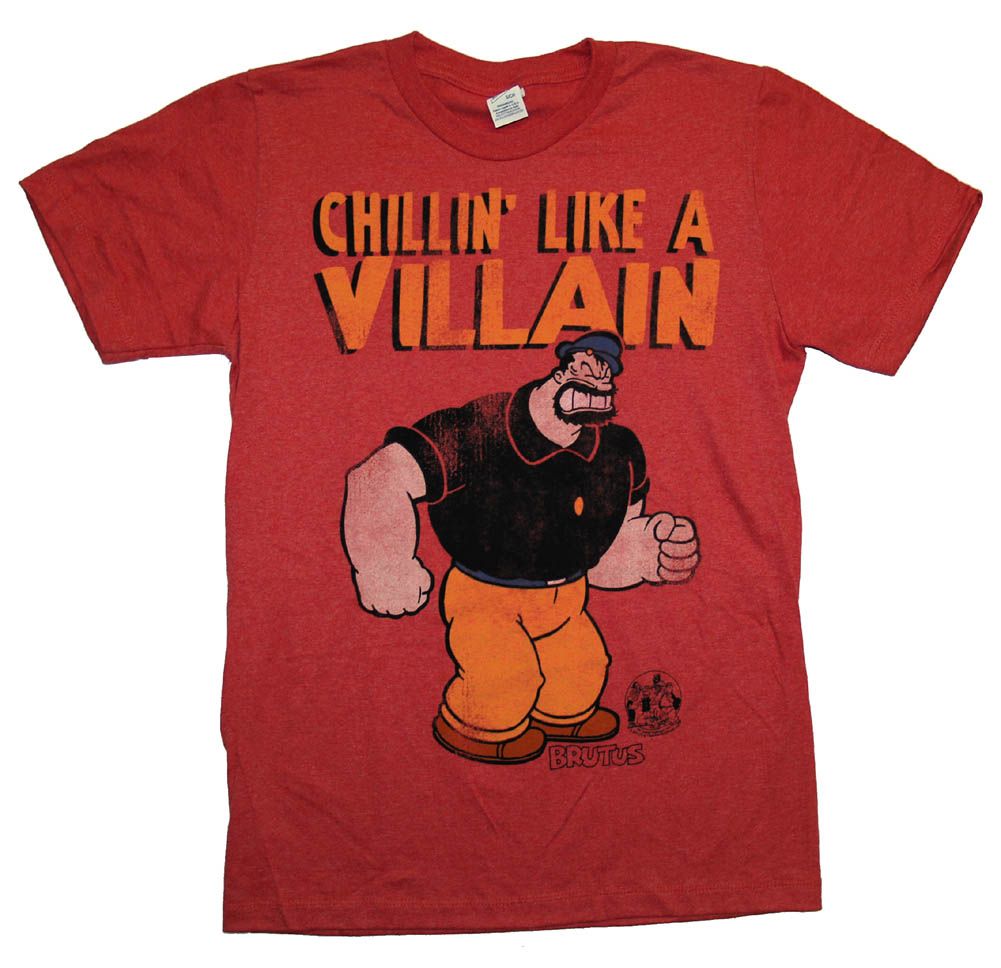 Popeye Brutus Bluto Chillin Like A Villain Vintage Style Cartoon T 