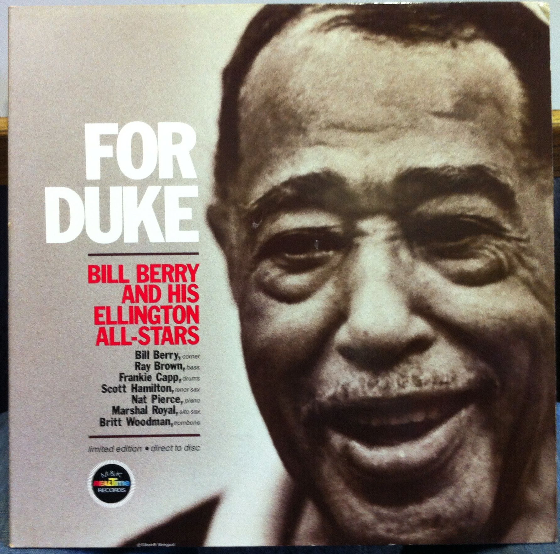 BILL BERRY for duke ellington Archive Mint  RT 101 M&K Audiophile D2D 