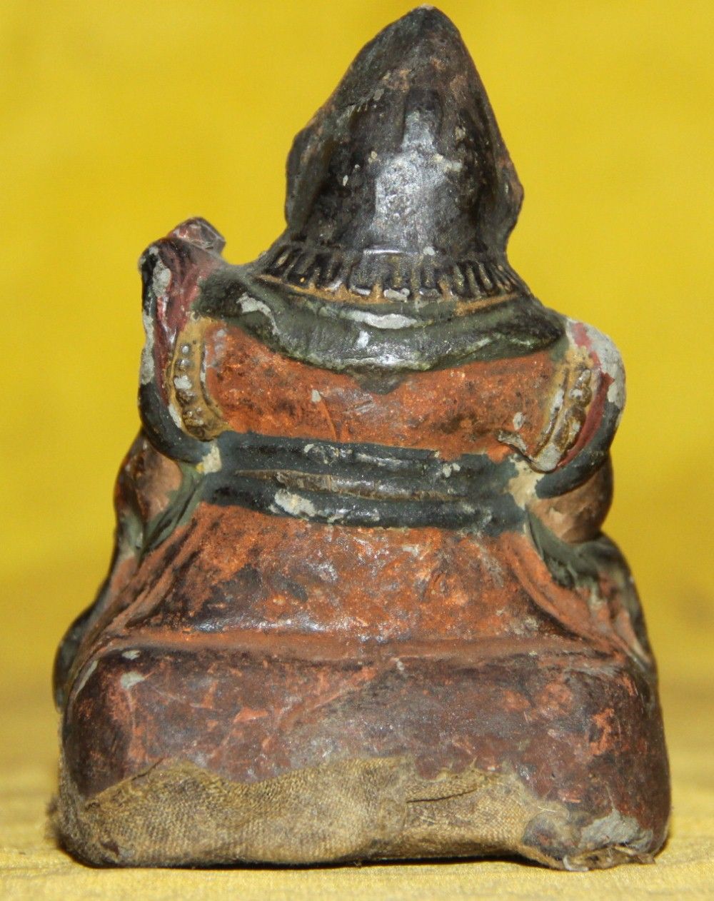 Antique Tibetan Clay TSA TSA Buddha Statue Sky King