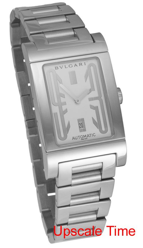 Bulgari Rettangolo Swiss Made Automatic Mens Luxury Watch RT45S