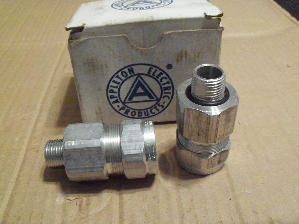 Appleton TMC 50 99 1/2 Akuminum MC Cable Connectors **NOS**