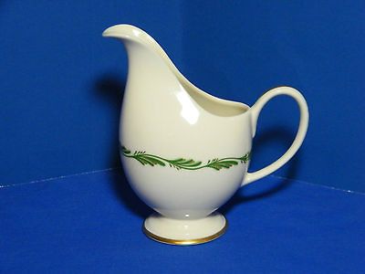 Franciscan China Arcadia Green CREAMER ​Gold Trim Plumes Vi​ntage 