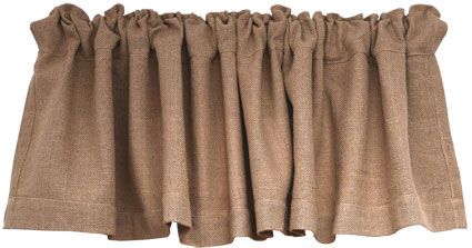 primitive country burlap valance the perfect simple rustic finishing 