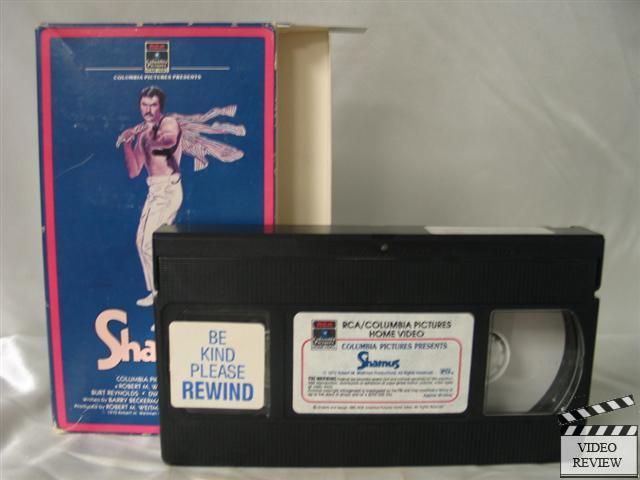 Shamus VHS Burt Reynolds Dyan Cannon Buzz Kulik