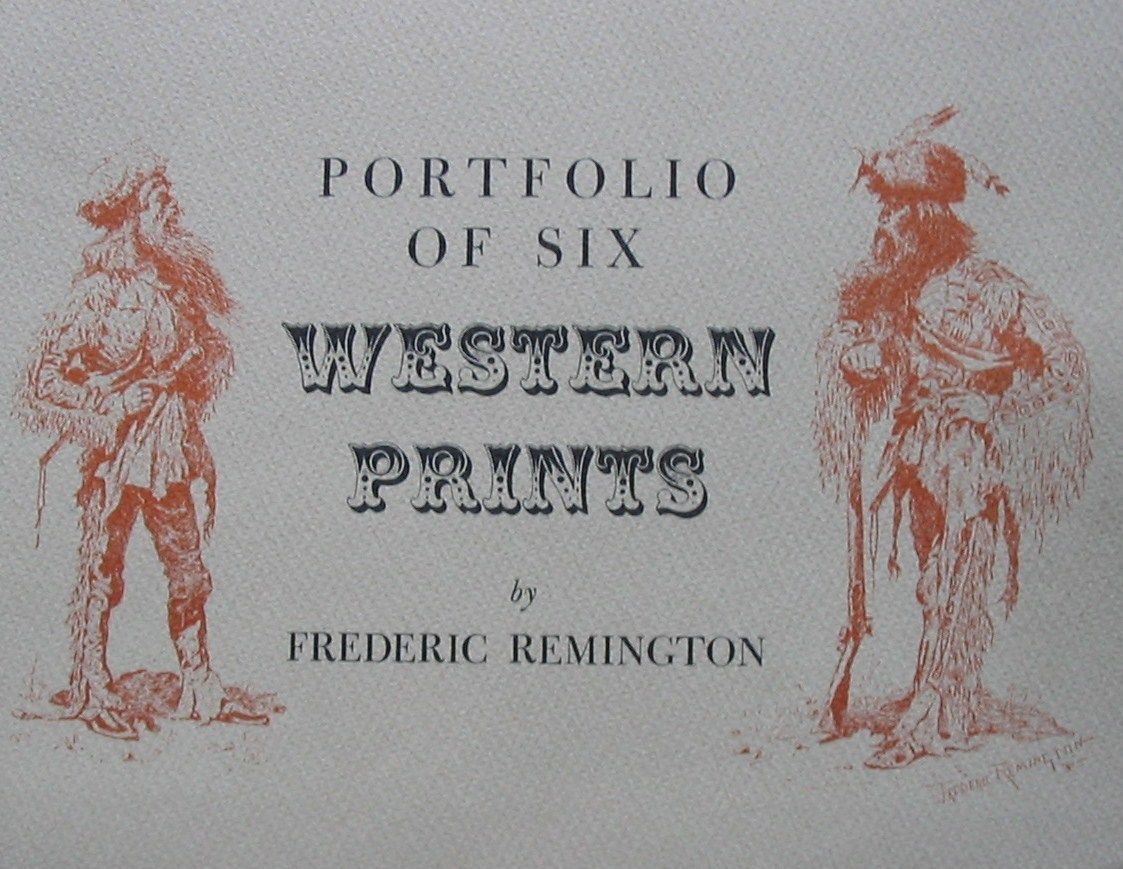 Portfolio of Six Western Prints by Fredric Remington