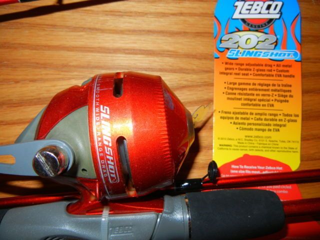 Zebco 202 Slingshot Red Blue Pink Purple Spincast Rod Reel Combo 56 10 