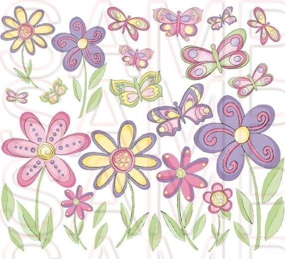 Butterfly Butterflies Waterslide Decals Girls Room Decor