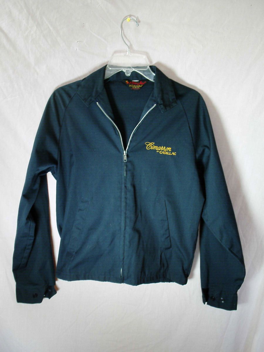 Vtg 80s PLA Jac by Dunbrooke Cadillac Cimarron Work Mechanics Zip 