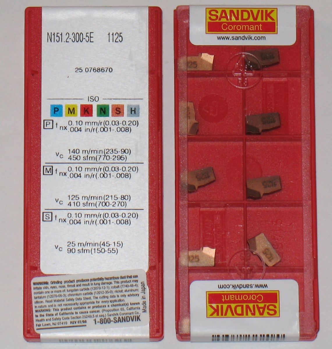 LOT of 20 SANDVIK Carbide Inserts N151 2 300 5E 1125 New In Boxes FREE 