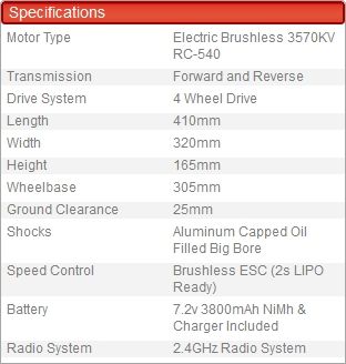 Redcat Racing Caldera 10E 1/10 Scale Brushless Truck Brand New