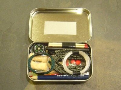 camping survival fishing pocket kit