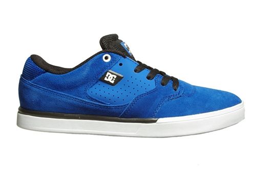 DC Shoes Mens Cole Lite s Royal Black White 303348 Suede Sneakers Sz 