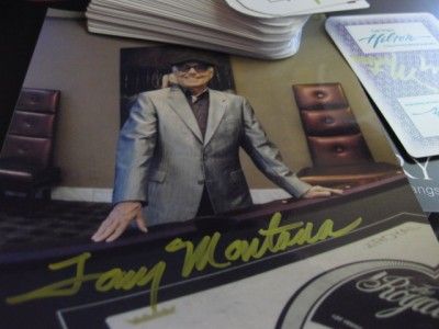 ORIGINAL GANGSTER TONY MONTANA SIGNED DECK OF CARDS FROM HILTON