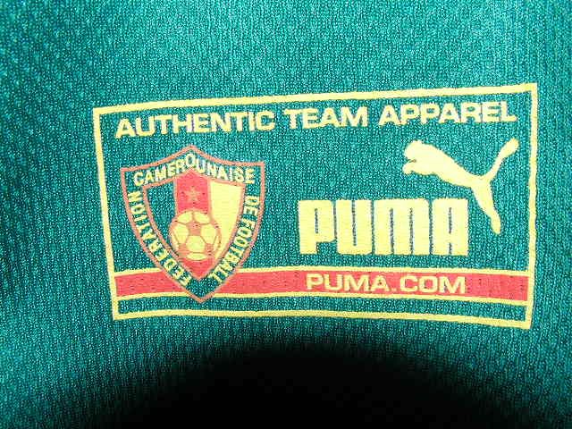 RARE Puma Cameroon Soccer Team 2002 Sleeveless Home Jersey Banned by 