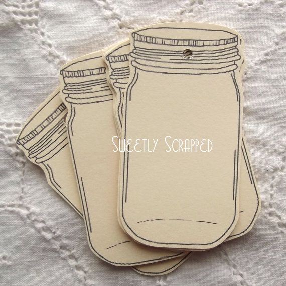 Mason Jar Labels Gift Tags Packaging Canning Jar