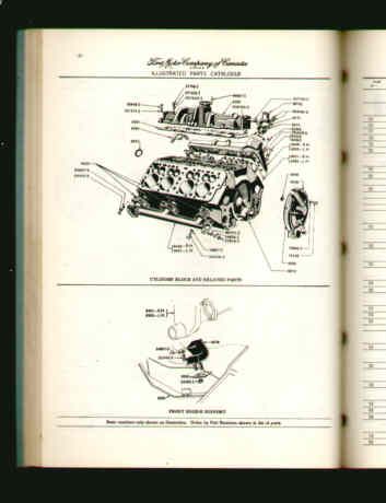 Ford Meteor Chassis Accessories Parts Catalog 1952