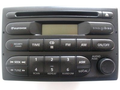   VT Vu VX Eurovox Single CD Player Am FM Radio Stereo No Code