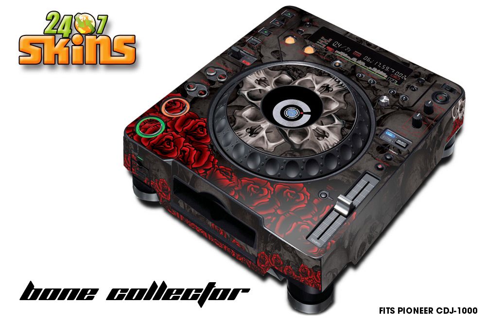 Skin Decal Sticker Wrap Pioneer CDJ 1000 MK3 DJ Turntable CD Pro Audio 