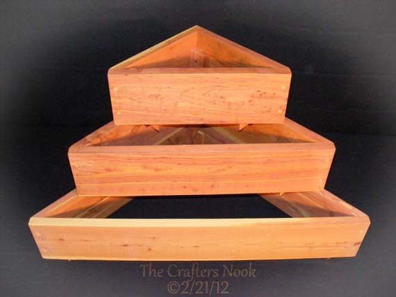 Stackable Cedar Raised Planter 2x1 5 Tiered Flower Bed Vegetable 