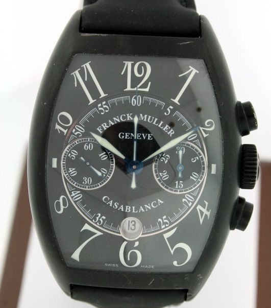 Franck Muller Casablanca Chronograph XL RARE Stainless Steel PVD 