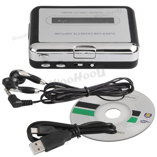 Portable USB Cassette Tape Converter to  CD Player