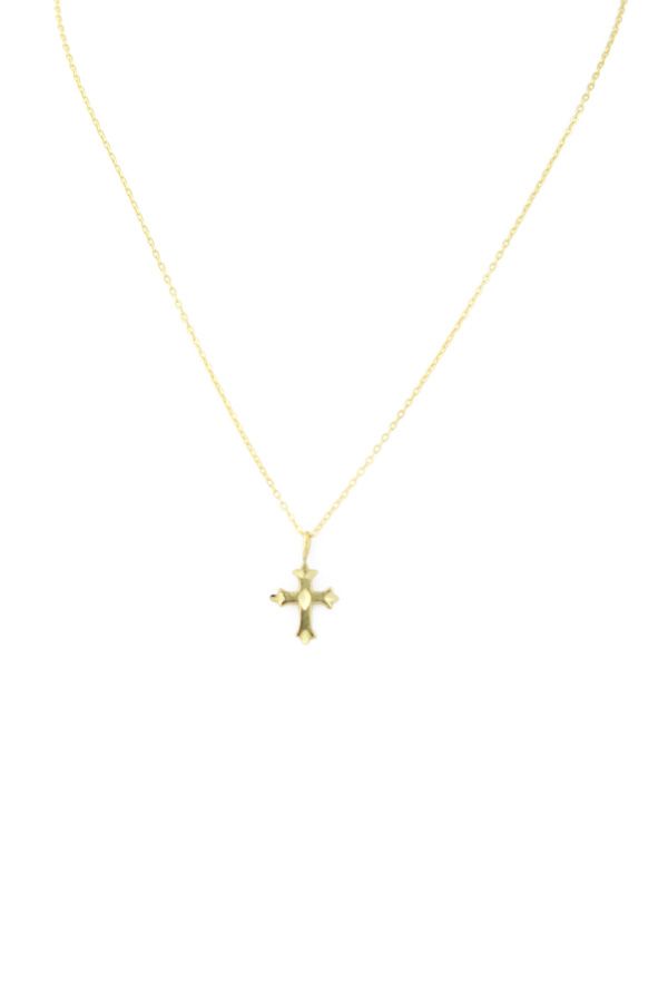 Charlene K Cross Pendant Necklace 14 K Gold Vermeil