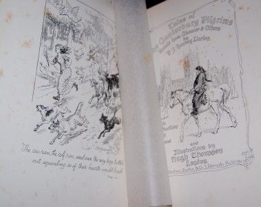 Tales of Canterbury Pilgrims Chaucer Illus by Thomson