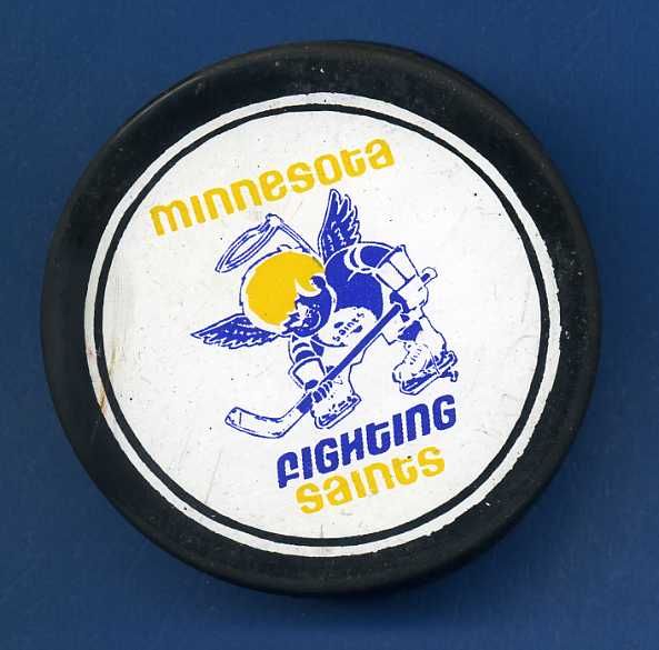 Minnesota Fighting Saints Hockey Puck WHA