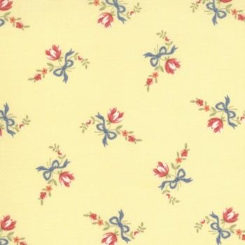 Moda Charlevoix Fabric 14695 18 Sunshine Roses Yellow