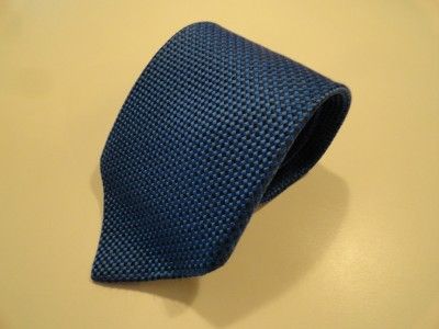 Mens Charvet Place Vendome 100% Silk Blue Neck Tie in EUC **