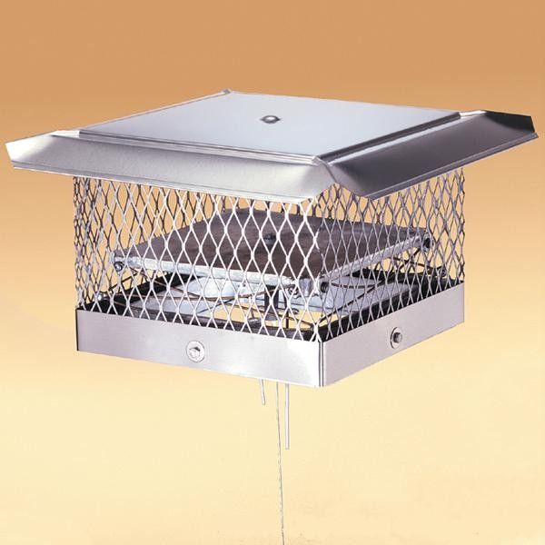 13 x17 lock top ii energy saving damper chimney cap