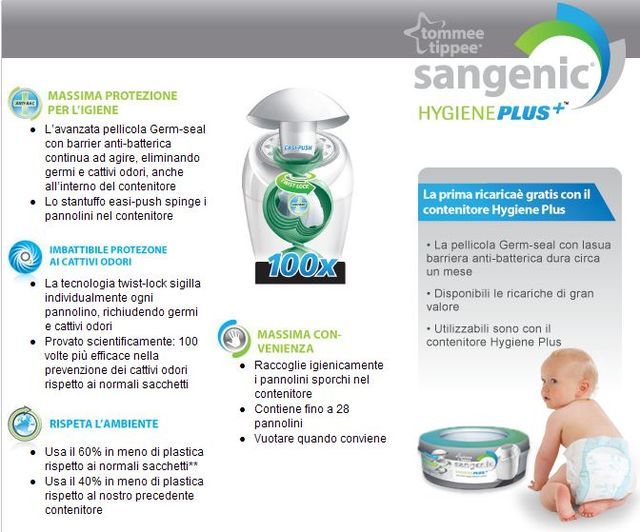 18 Ricariche Sangenic Nursey Hygien 0 36 Mesi Pannolini Tommee Tippee 