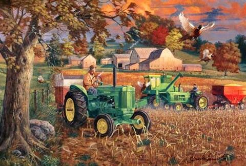 charles freitag bumper crop s n john deer farm print