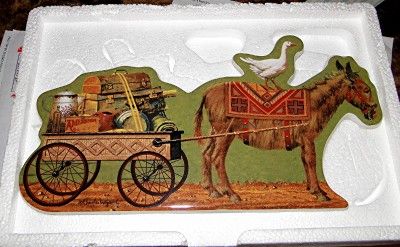 Charles Wysocki Prize Winning Promenade Donkey Bradford Exchange Plate 