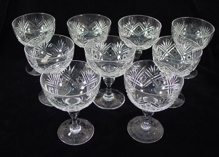 Thomas Webb St Andrews Crystal Champagnes