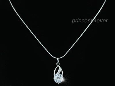 Carat Sparkling CZ Stone Pendant & Necklace SN302