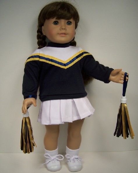 5pc Cheer CHEERLEADER Cheerleading Doll Clothes w/SHOES & SOCKS 4 