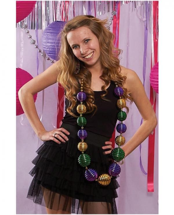 Night to Remember Jumbo Mardi Gras Bead Multi Color B