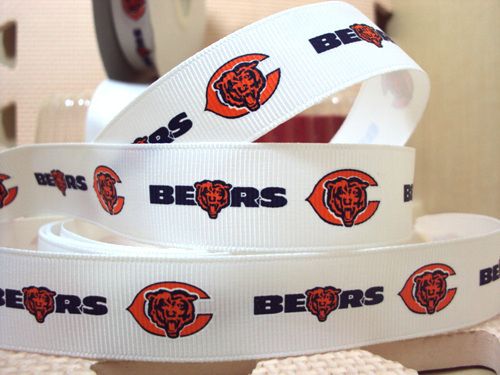 Chicago Bears 7 8 Grosgrain Ribbon 3 Yards