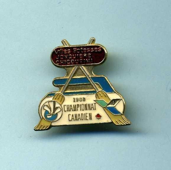 1988 Championnat Canadien Chicoutimi Jonq Curling Pin