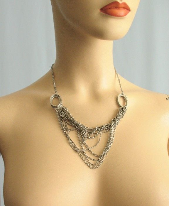 Citrine by The Stones Draped Tangled Chains Necklace