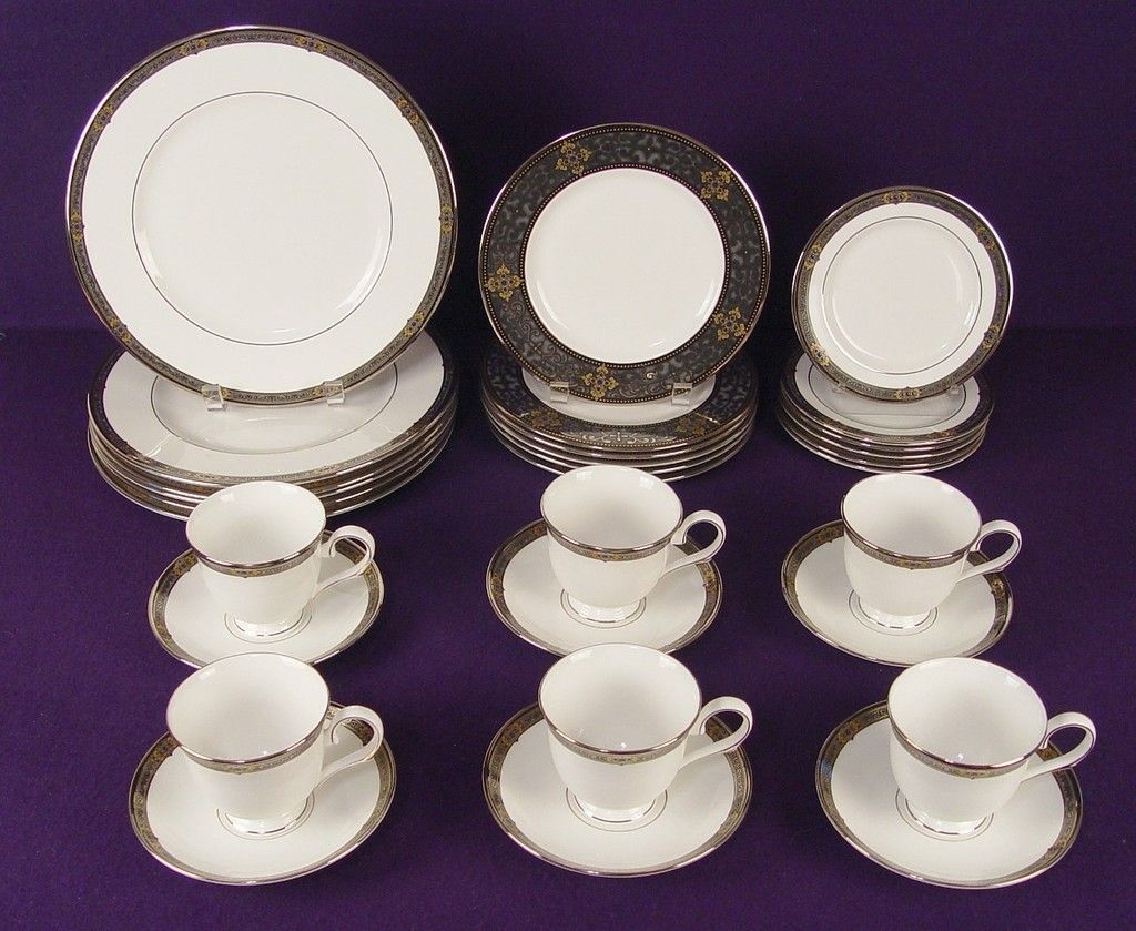 Unused Pristine LENOX China Dinnerware Set VINTAGE JEWEL Svc of 6