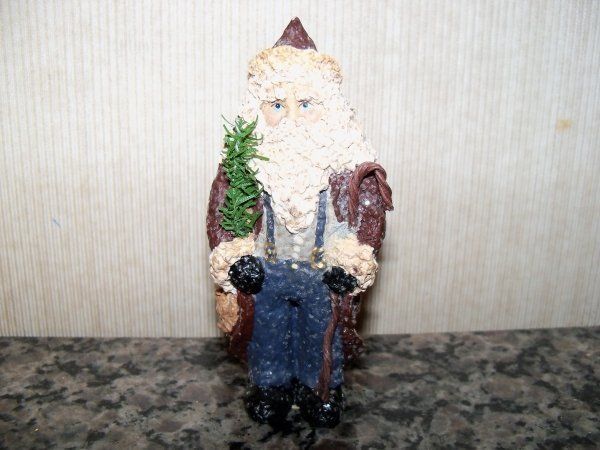 Belsnickle, Enesco, Linda Lindquist Baldwin, Santa With Cane