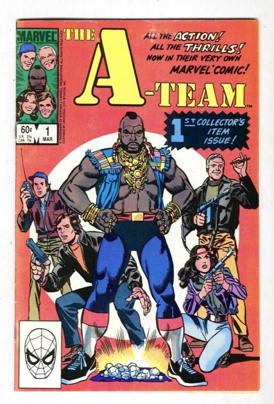 The A Team 1 Marvel Comic T V Adaptation from Mar 1984 in VG Condition