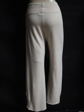 Claire Pettibone Battenburg Lace Khaki Yoga Pant XS