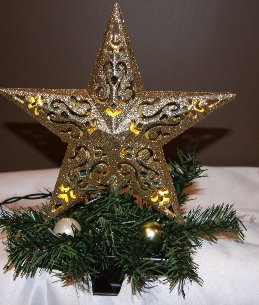 Custom Made LED Lighted Star Christmas Stocking Holder